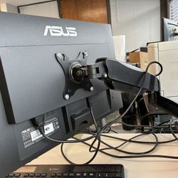 24” Asus Monitor On Arm Mount