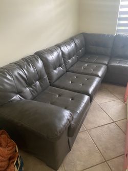 Grey sectional