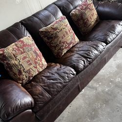 Leather Couch 