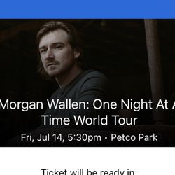 Morgan Wallen Petco 7/14 Great Tickets