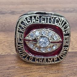 Kansas City Chiefs Championship Ring 1969 Men's Sz 10 Superbowl Gold