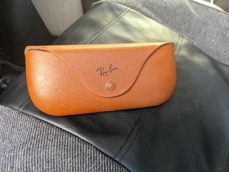Meta Ray-Ban Brown Leather Sunglasses Case (case only!)