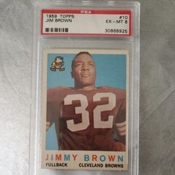 1959 Topps Jim Brown Psa 6 Card