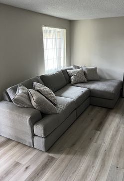 Light Gray Sectional Couch