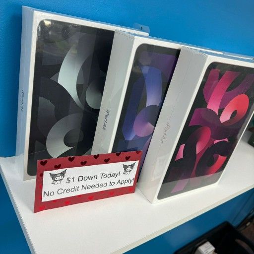 Apple IPad Air 5 Tablet - Pay $1 To Take It Home Today and pay the rest later.