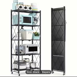 Folding 5 Tier Racks