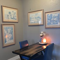 Rare Vintage Los Angeles High End Art 4 Pieces Model Home Art