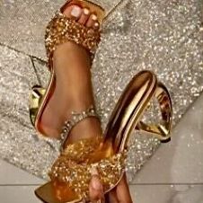 Gold heels