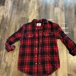 Size Small Red And Black Flannel 