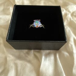 Crystal Silver Ring