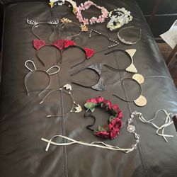 Assorted Headbands With Ears Or Flowers