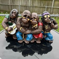 The Hippie Monkeys Statue