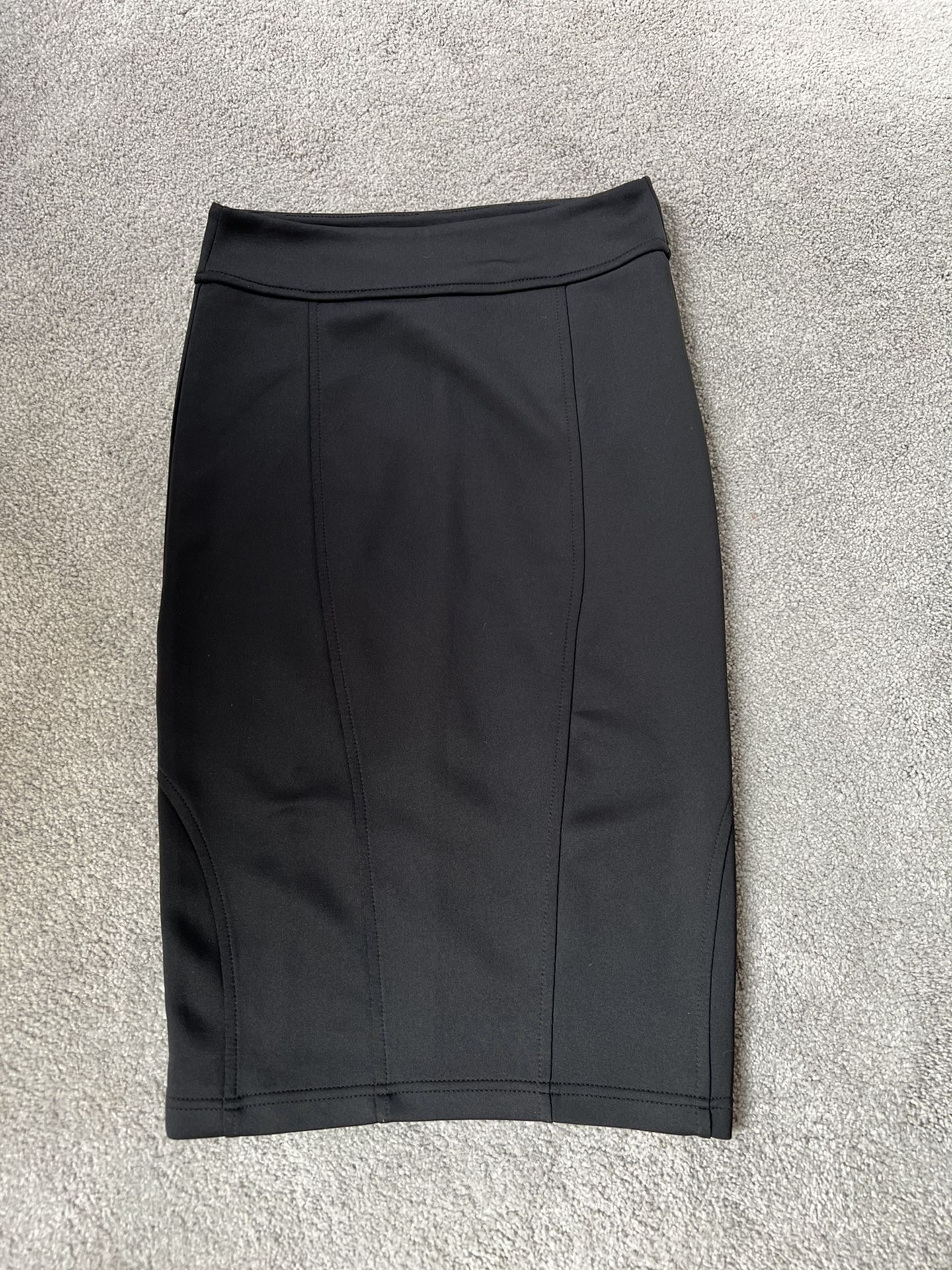Black Pencil Skirt - small