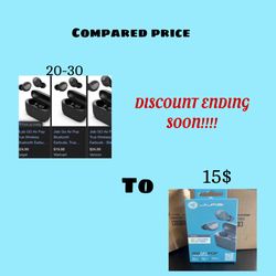 Jlab Airpop+  Wireless Earbuds 32 Hr Battery Life 