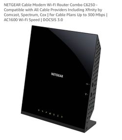 Netgear  cable modem WiFi router