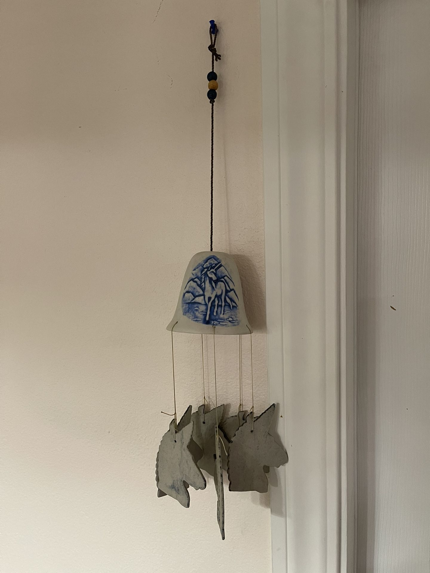 Ceramic Unicorn Wind Chime