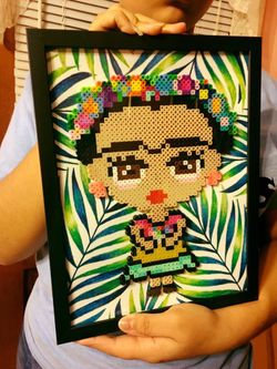 Frida Mickey in Perler beads