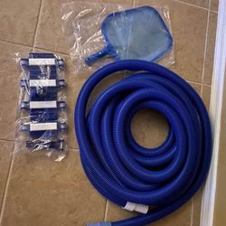 35’ New Pool Hose Vacuum And Thermometer 