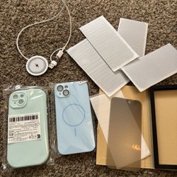 iPhone 15 Plus Cases Matte Screen Protector With Privacy & Charger 