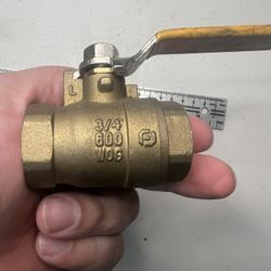 3/4 - Brass Ball Valve