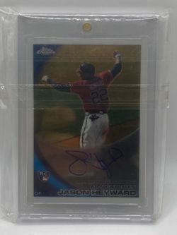 TOPPS CERTIFIED AUTOGRAPH ISSUE ATLANTA BRAVEST JASON HEYWARD