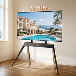 Floor TV Stand with Easel Legs