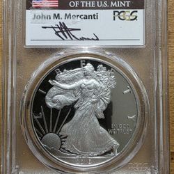2019 Silver Eagle (Graded And Signed)