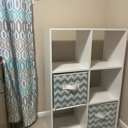 Module 6 Shelf With 2 Fabric Bins