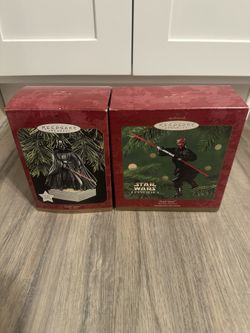 1997 Hallmark Keepsake Christmas Ornament Darth Vader Star Wars MAGIC Darth Maul Star Wars: Episode 