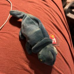 Rainbow Beanie Baby With hissy Rush Tag