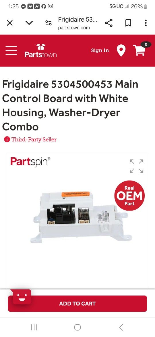 Control Board With White Housing,washer Dryer combo