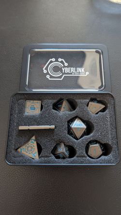 Metal D&D Dice