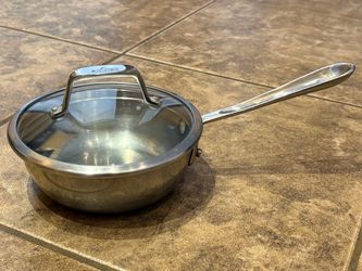 All-Clad stainless steel one quart sauce pan