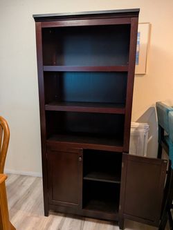Free bookcase + cabinet combo
