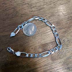Sterling Silver 925 Bracelet 8 Inches 