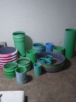 Grower pot heavy dutie pvc for growing  flowers