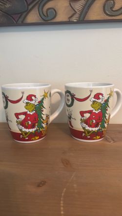 2large Coffee Mugs Grinch