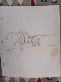 The Simpsons original Sketch Drawing