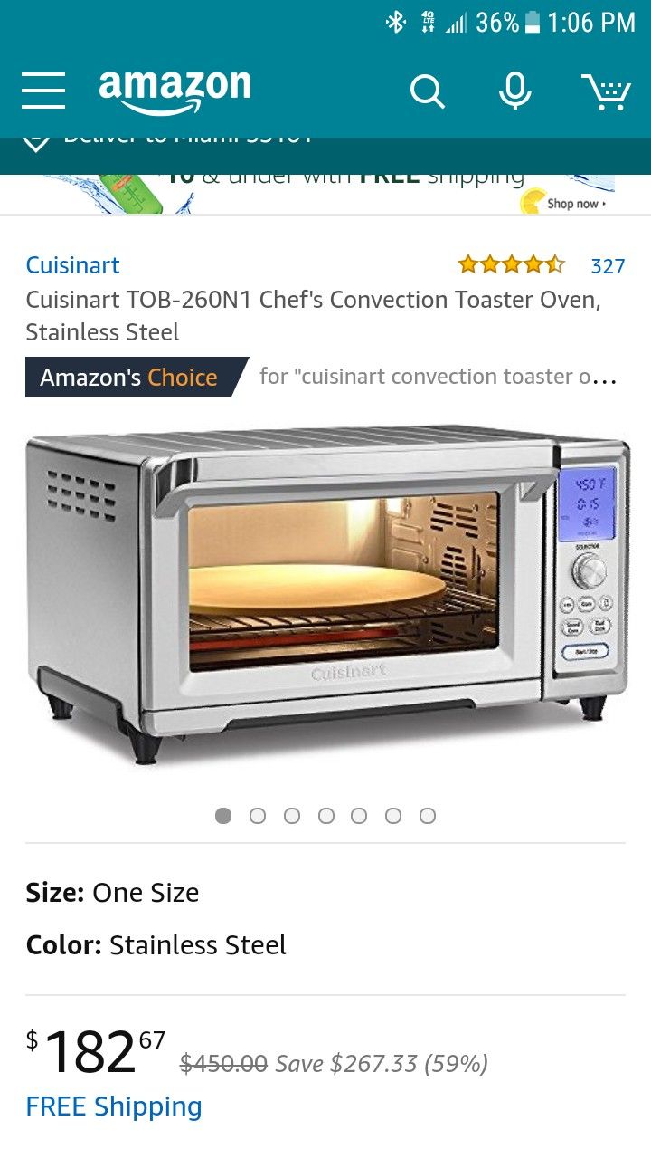 Cuisinart tob 260N1 chefs convention toaster oven