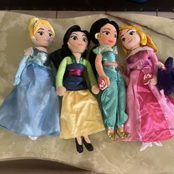 Set Of 4 Disney Princess 