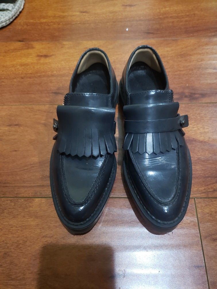 Diesel Women's Black Loafers Slip-on Dress Shoes Work Shoes