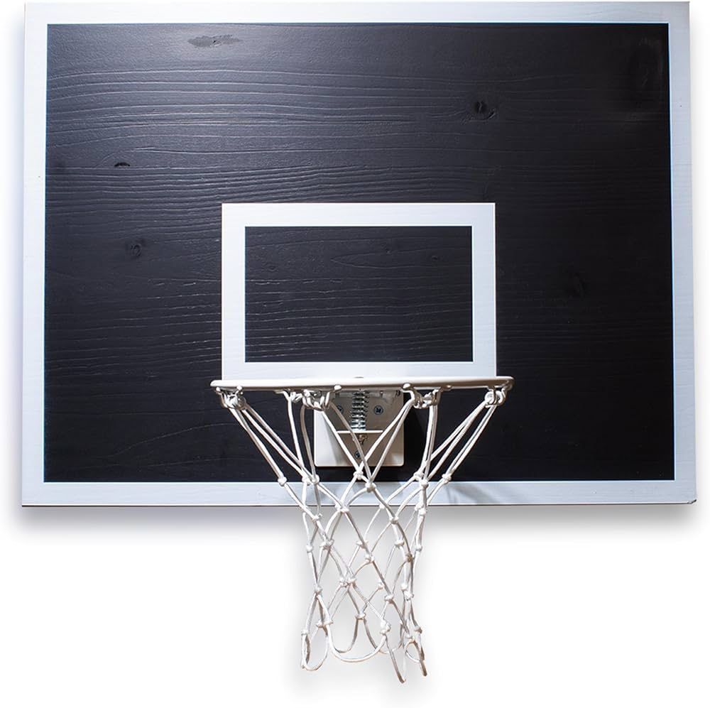 Mini Basketball Hoop Set Pro League Decorative Solid Wood