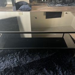 Black Glass Table 