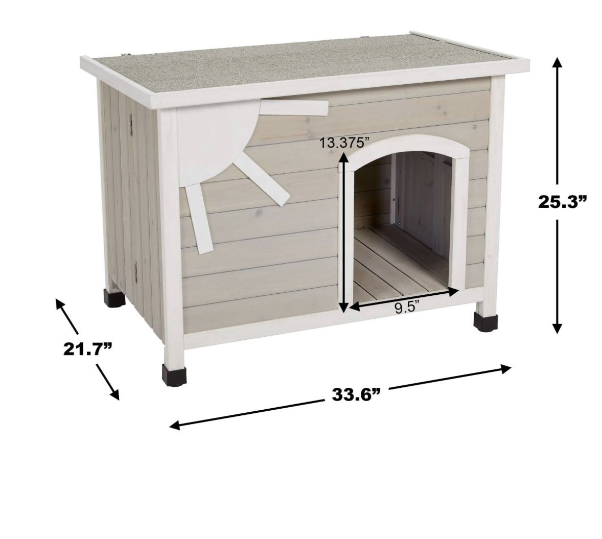 EILIO Small Folding Wood Doghouse Pet carriers & Houses