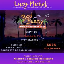 Bad Bunny Suite  Vip Tickets Boletos 