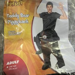 Teddy bear piggyback costume