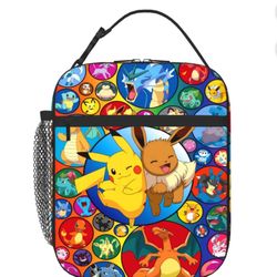 Lunch Bag For Kids  Pokémon Lunch Box Anime Lunch Bag Insulated Tote Bag Gift