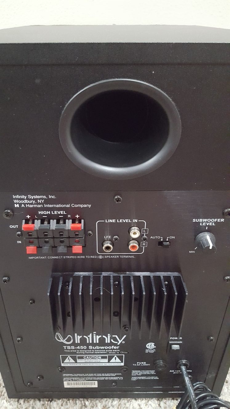 PIONEER S-FCRW220-K *MINT* 5.1 CHANNEL SURROUND SOUND SPEAKER SYSTEM