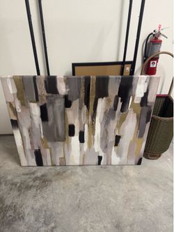 Black & gold canvas