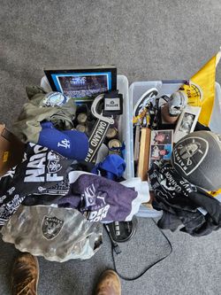Raiders Dodgers Memorabilia $80